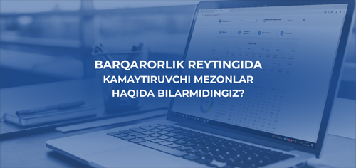 Barqarorlik reytingida kamaytiruvchi mezonlar haqida bilarmidingiz?